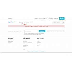 Disable Category by language and redirect other category