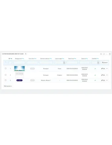 Prestashop Background Changer Custom - Ultimate