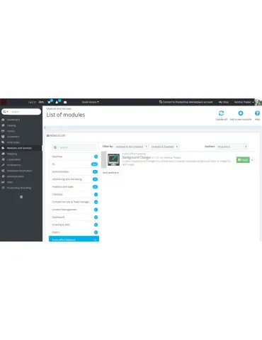 Historique de Prestashop Change Custom - Ultimate