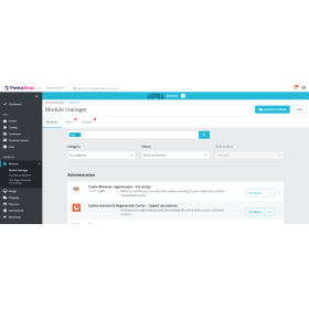 Prestashop Cache warmer & Regenerate Cache - - Speed up website