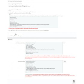 Prestashop Automatic Product description generator