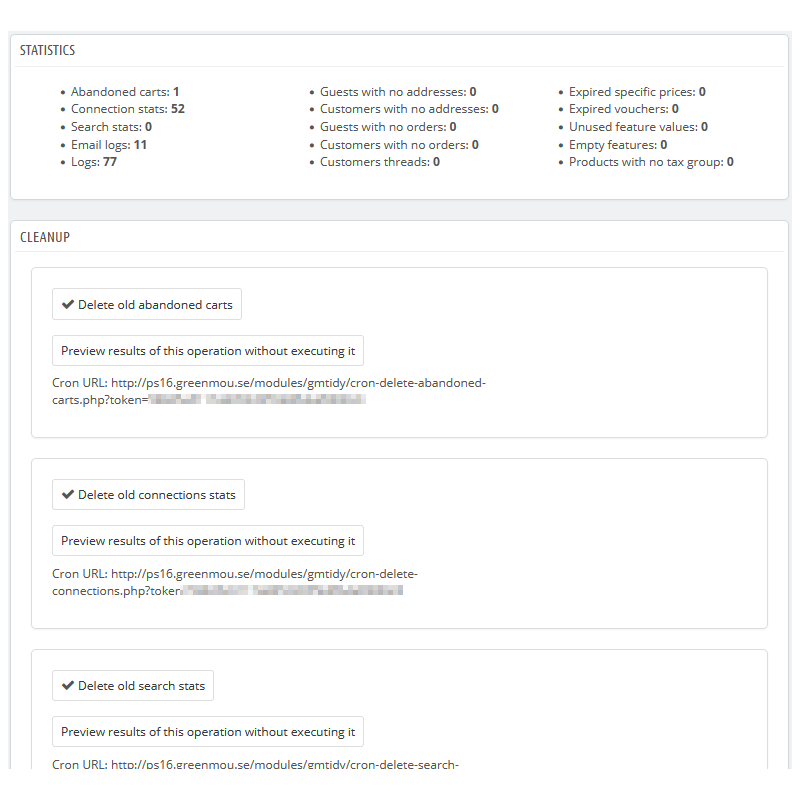 Prestashop Top Cleaner , Optimisation et Speed Up