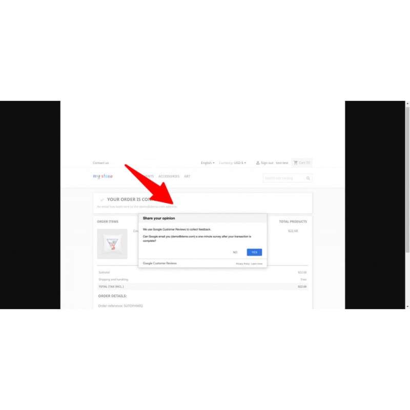 Prestashop Google Customer Rating and Reviews