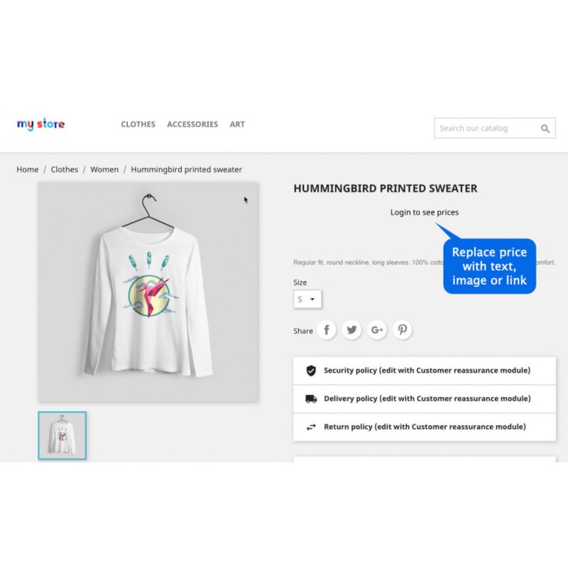 Prestashop Dölj pris & Lägg till kundvagn - Kundinloggning Prestashop Dölj pris & Lägg till kundvagn - Kundinloggning