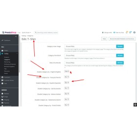 Prestashop Disable / Enable Category by language and redirect