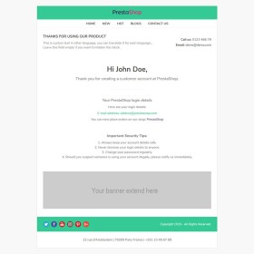 Prestashop Beautiful - Template emails and for emails of modules