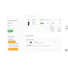 Prestashop One Page Checkout - Responsive