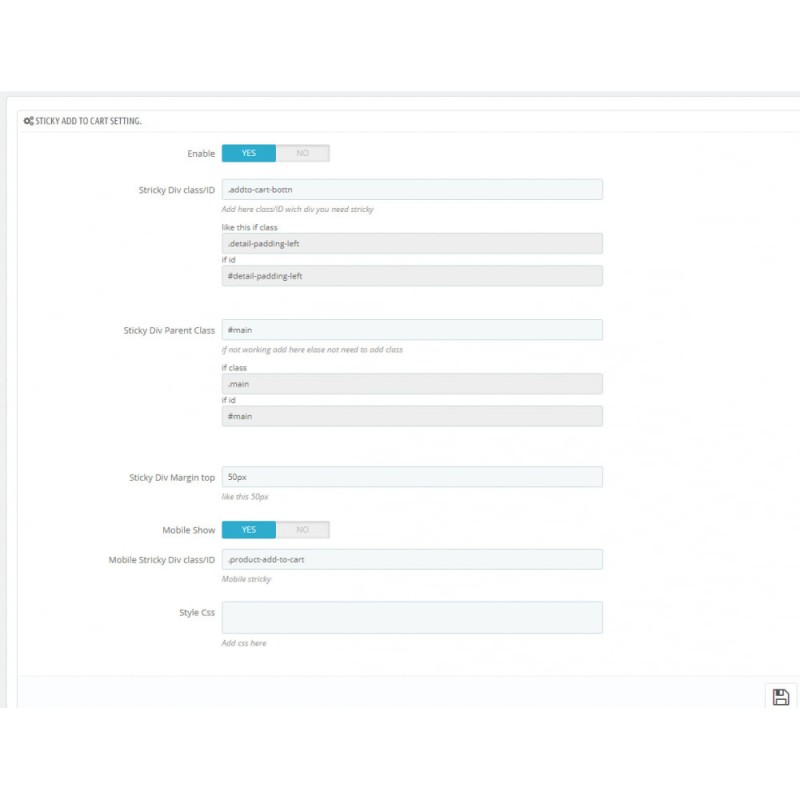 Prestashop Sticky Add To Cart button - Advanced n. Prestashop Sticky Add To Cart button - Advanced n.