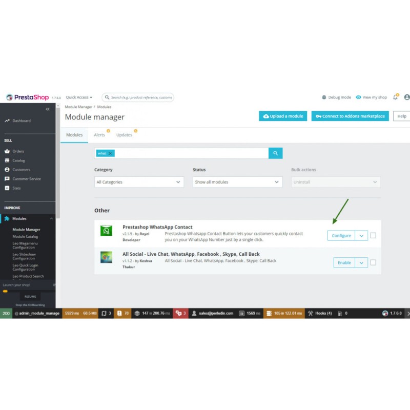 Prestashop WhatsApp Live Chat With Customers & Visitor