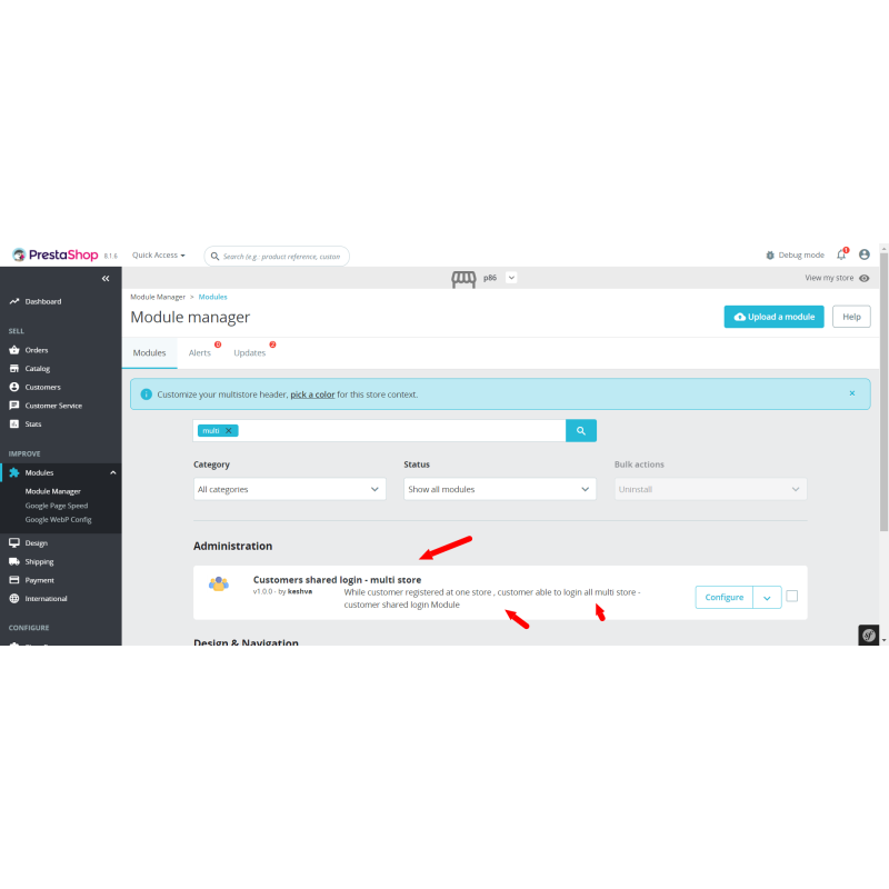 Prestashop Customers Multi Store Login Single Store Customer Account Prestashop Customers Multi Store Login Single Store Customer Account