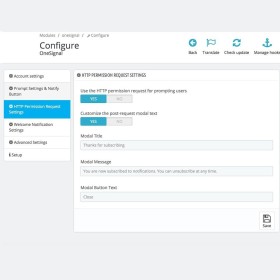 Prestashop OneSignal - Browser Push Notifications + Cart Reminder