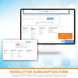 Prestashop CAPTCHA - reCAPTCHA - Anti spam - Anti fake account