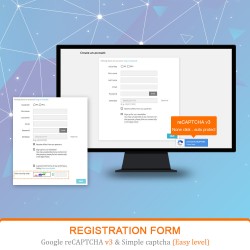 Prestashop CAPTCHA - reCAPTCHA - Anti spam - Anti fake account
